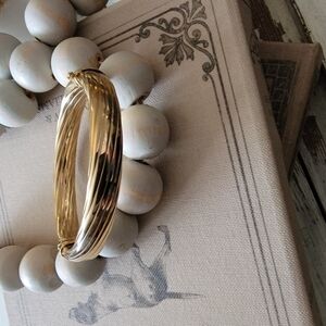 Gold over Sterling Bangle Bracelet